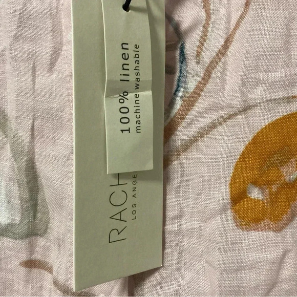 NWT Rachel Zoe floral 100%  linen dress - Picture 2 of 5